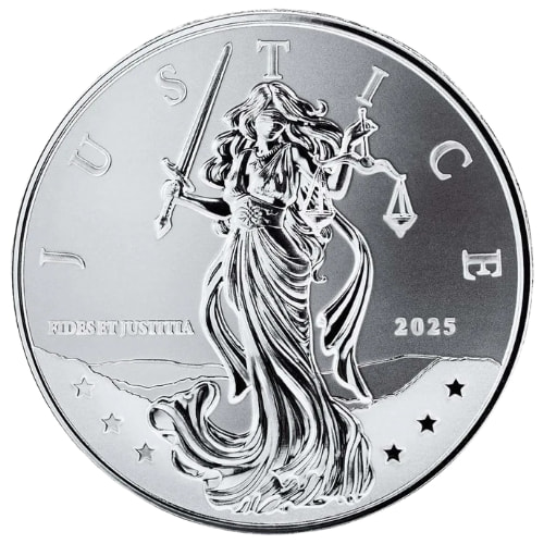 2025 1 oz Lady Justice Silver Coin