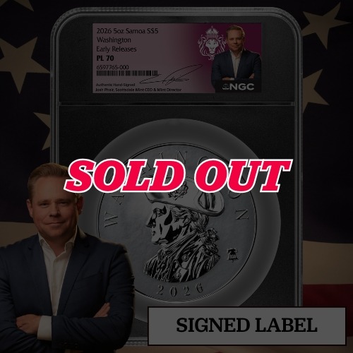 Josh Phair - 2026 NGC PL-70 5 oz Washington Silver Coin - Commander Series - Signed Label