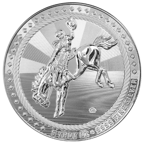5 oz Scottsdale Mint Cowboy Silver Round