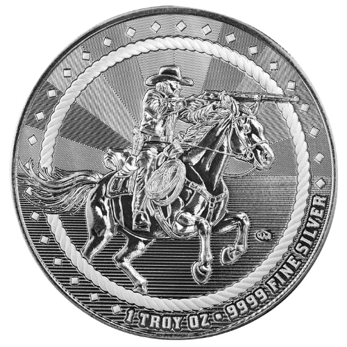1 oz The Rifleman Silver Round - Cowboy Series