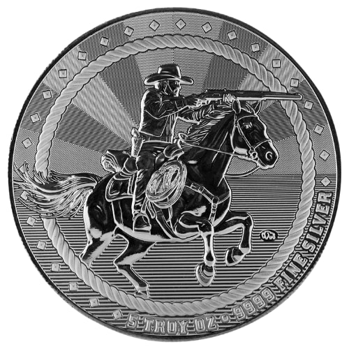 5 oz The Rifleman Silver Round - Cowboy Series