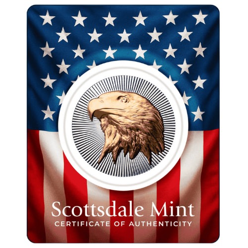 1 oz Scottsdale Silver Eagle Stacker Gilded Round