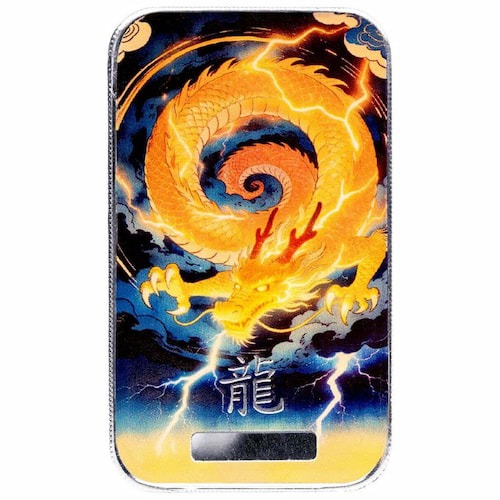 2026 1 oz Lucky Dragon Lightning Silver Bar