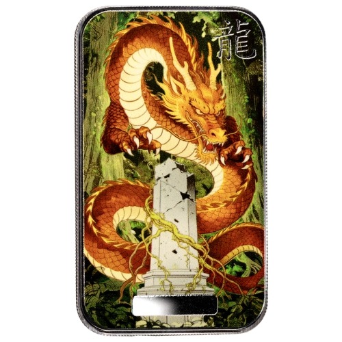 Buy 1 oz Lucky Dragon Mountain Guardian Silver Bar | SD Bullion