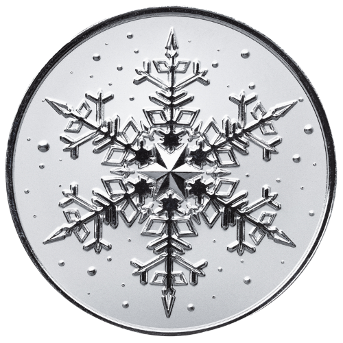 1 oz Scottsdale Mint Snowflake Silver Round - in Ornament Capsule