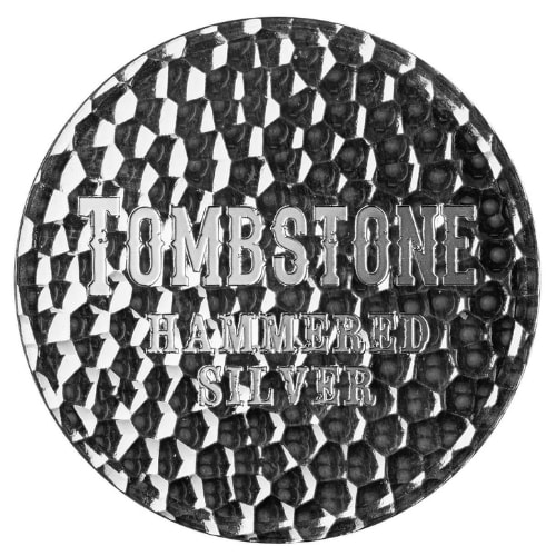 1 oz Tombstone Hammered Silver Round