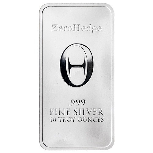 10 oz ZeroHedge Silver Bar