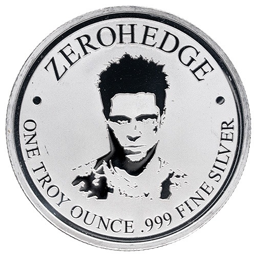 1 oz ZeroHedge Silver Round