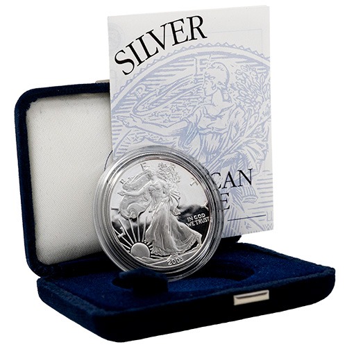 2003-W 1 oz American Silver Eagle Proof Coin w/Box & COA