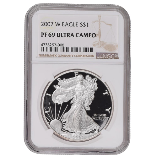 2007-W NGC PF-69 1 oz American Silver Eagle Proof Coin