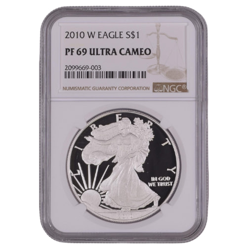 2010-W NGC PF-69 1 oz American Silver Eagle Proof Coin