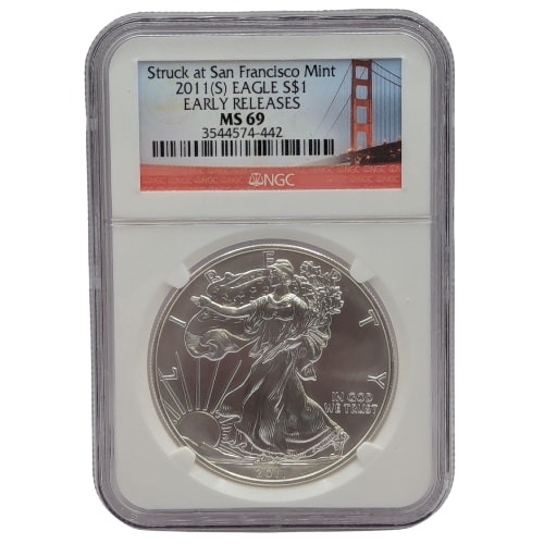 2011-(S) NGC MS-69 Early Releases 1 oz American Silver Eagle Coin