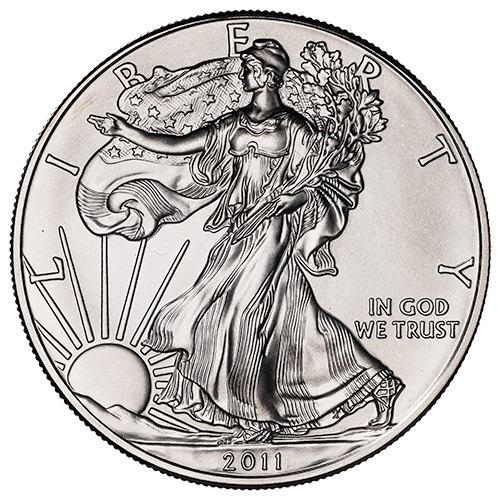 2011-W 1 oz American Silver Eagle Burnished Coin with Box and COA