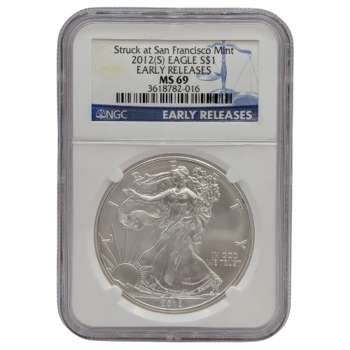 2012-(S) NGC MS-69 Early Releases 1 oz American Silver Eagle Coin