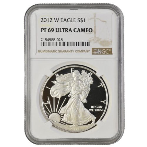 2012-W NGC PF-69 1 oz American Silver Eagle Proof Coin