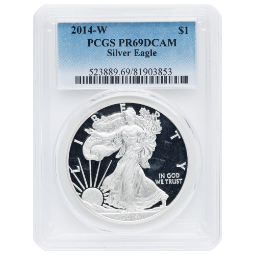 2014-W PCGS PR-69 1 oz American Silver Eagle Proof Coin