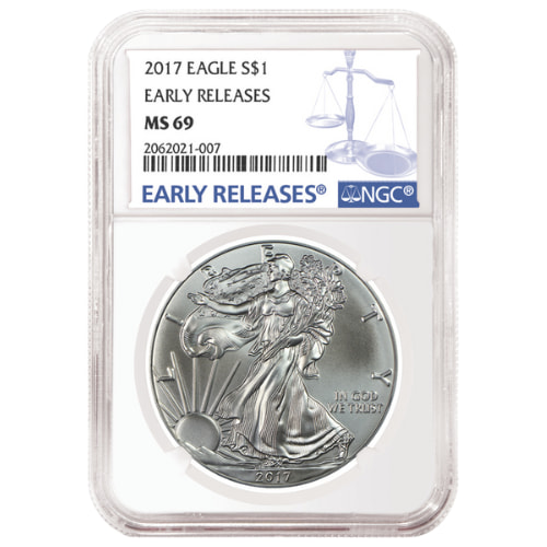 2017 NGC MS-69 Early Releases American Silver Eagle Coin