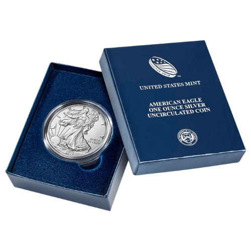 2017-W 1 oz American Silver Eagle Burnished Coin with Box and COA