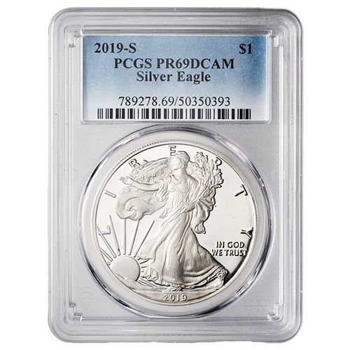2019-S PCGS PR-69 1 oz American Silver Eagle Proof Coin