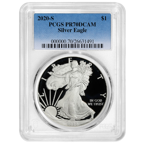 2020-S PCGS PR-70 1 oz American Silver Eagle Proof Coin