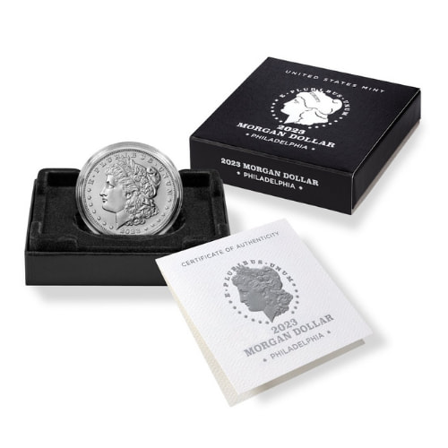 Buy 2023 Morgan Silver Dollar Coin with Box & COA | SD Bullion