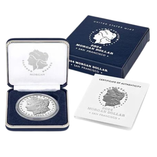 2024-S Morgan Dollar Proof Silver Coin with Box & COA