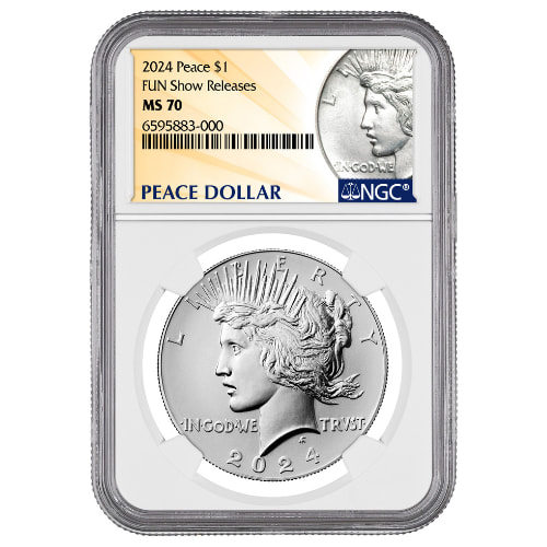 2024 NGC MS-70 FUN Show Releases Peace Dollar Silver Coin