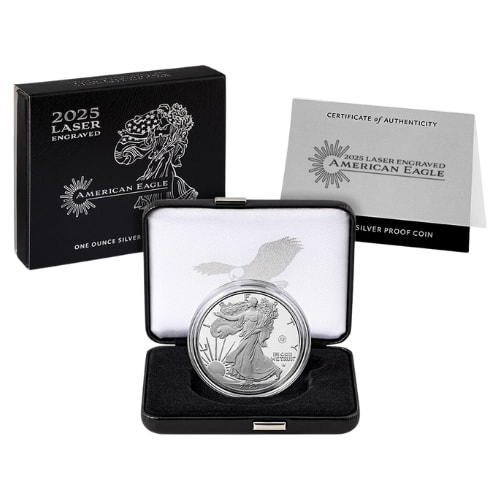 2025-W Laser Beam Privy 1 oz American Silver Eagle Proof Coin