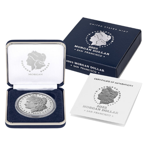2025-S US Silver Morgan Dollar Proof w/ Box and COA
