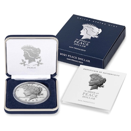 2025-S Peace Dollar Proof Silver Coin with Box & COA