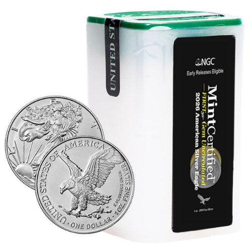 2026 Silver Eagle NGC & SD Bullion MintCertified™ FIRST30 | Sealed Tube of 20 Coins