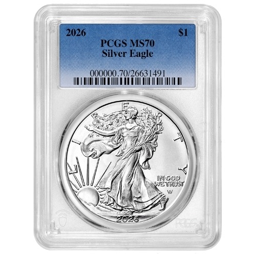 2026 PCGS MS-70 1 oz American Silver Eagle Coin