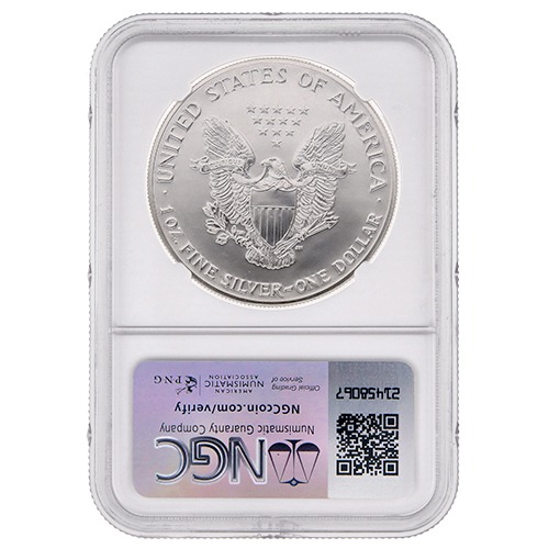 Buy 1987 NGC MS-70 1 oz American Silver Eagle Coin - Brown Label