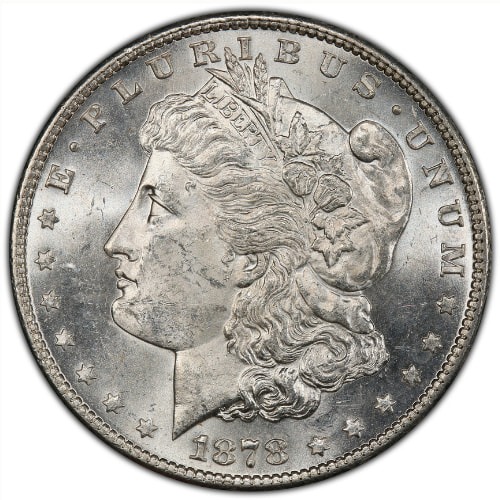 1878-S Morgan Silver Dollar Coin - BU