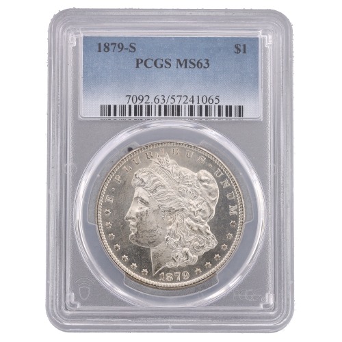 1879-S PCGS MS-63 Morgan Silver Dollar Coin