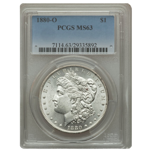 1880-O PCGS MS-63 Morgan Dollar Silver Coin