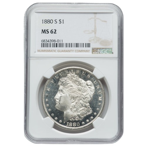 1880-S NGC MS-62 Morgan Silver Dollar Coin