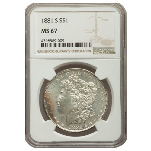 1881-S NGC MS-67 Morgan Silver Dollar Coin