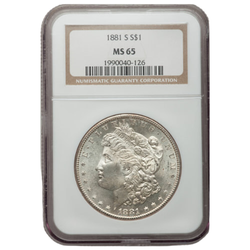 1881-S NGC MS-65 Morgan Silver Dollar Coin