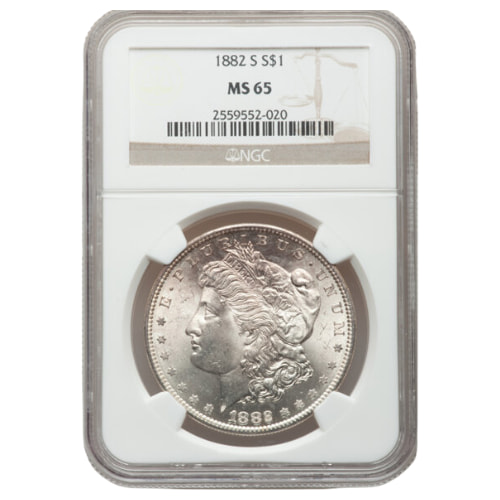 1882-S NGC MS-65 Morgan Silver Dollar Coin