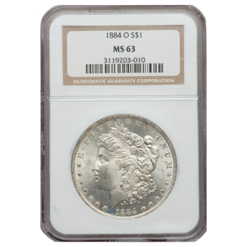 1884-O NGC MS-63 Morgan Silver Dollar Coin