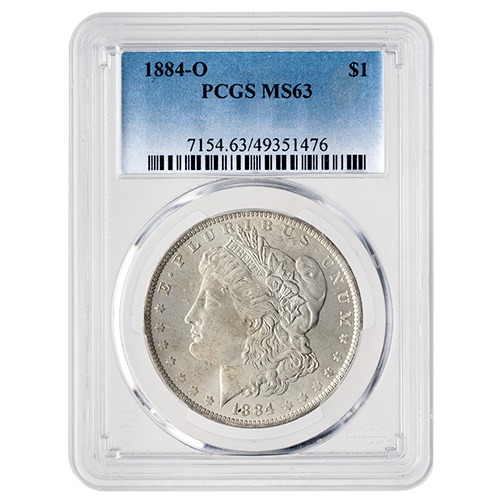 1884-O PCGS MS-63 Morgan Silver Dollar Coin