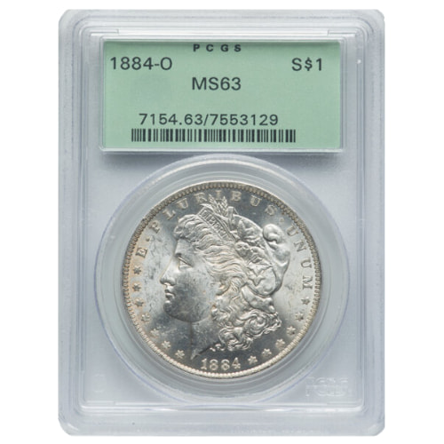 Rare 1884 O Morgan Dollars
