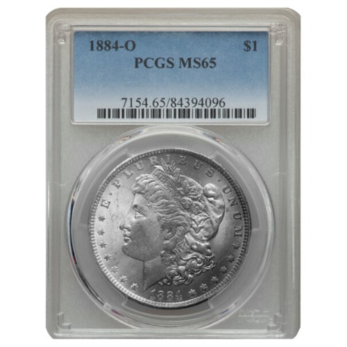 1884-O PCGS MS-65 Morgan Dollar Silver Coin