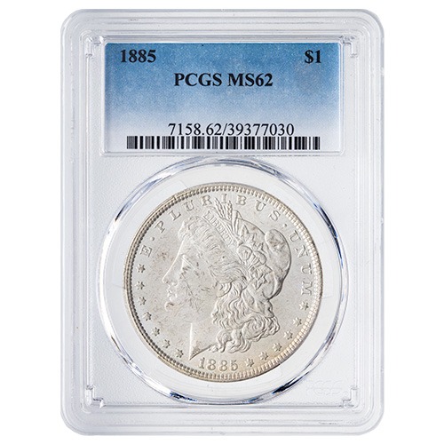 1885 PCGS MS-62 Morgan Silver Dollar Coin