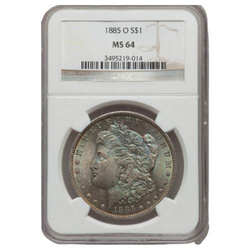 1885-O NGC MS-64 Morgan Silver Dollar