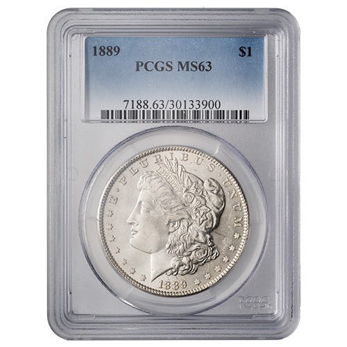 1889 PCGS MS-63 Morgan Dollar Silver Coin