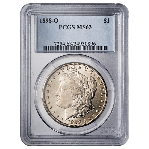 1898-O PCGS MS-63 Morgan Silver Dollar Coin