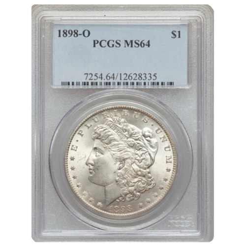 1898-O PCGS MS-64 Morgan Dollar Silver Coin