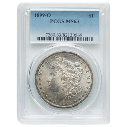 1899-O PCGS MS-63 Morgan Dollar Silver Coin